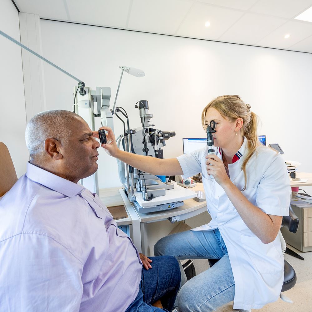 Fundus onderzoek (beoordelen van het netvlies) Fundus onderzoek (beoordelen van het netvlies)